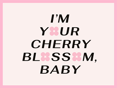 🌸 cherry blossom 🌸 cherry blossom groovy kacey musgraves retro typography
