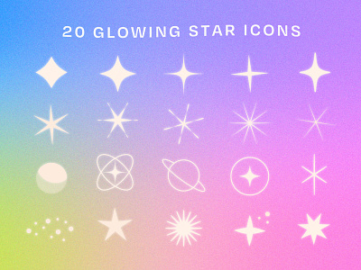 Twinkling Star Vector Pack by Renee Fleck on Dribbble