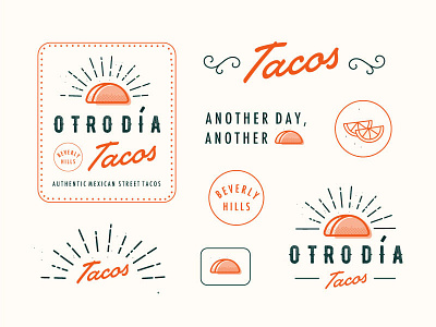 Otro Día Tacos beverly hills mexican mexican food otro dia street tacos taco taco branding taco logo taco stand tacos