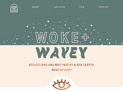 Woke + Wavey blog design