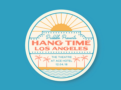 Hang Time LA - Sticker