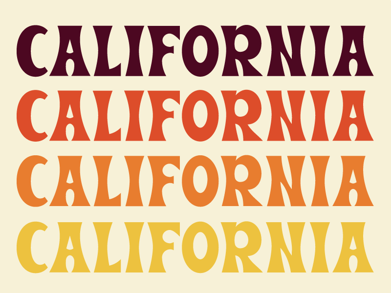 California ❤ 70s california groovy los angeles retro retro type type typography west coast
