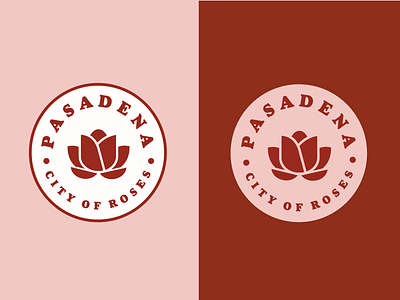 Weekly Warm-Up 1: Hometown Sticker badge city dribbbleweeklywarmup hometown los angeles pasadena rose sticker