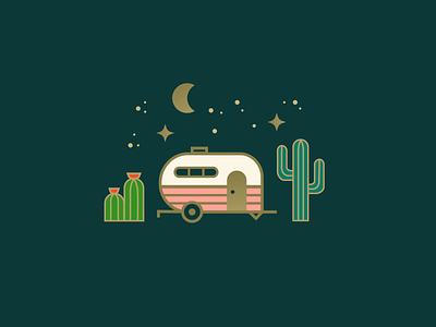 Desert Dwelling 🌵✨ cactus country desert illustration trailer