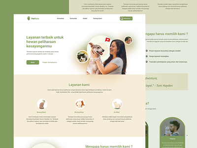 Pet Care Web Design petcare uiux webdesign