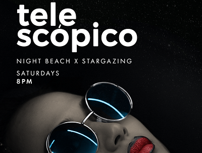 Telescopico Flyer branding flyer design graphic design logo typography