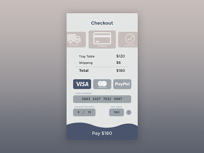 Credit Card Checkout checkout dailyui mobile sketch ui webdesign