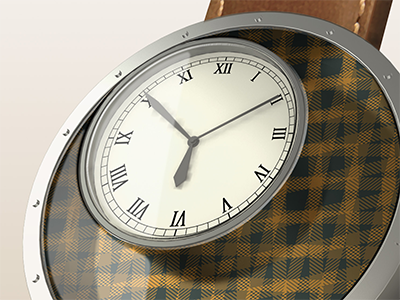 "Timeless" Plaid Timepiece plaid timepiece watch