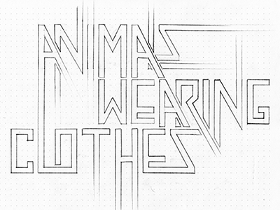 Animals Wearing Clothes commonpencil lettering