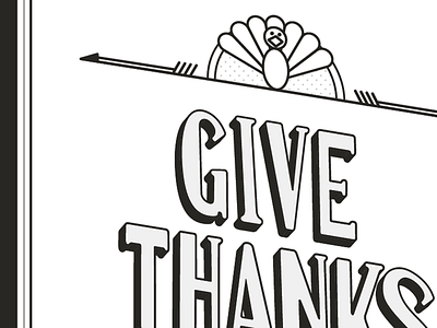 Give Thanks v0.5 lettering thanksgiving