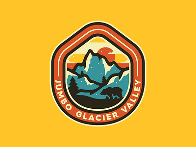 Jumbo Glacier Patch badge bear jumbo glacier nature patch