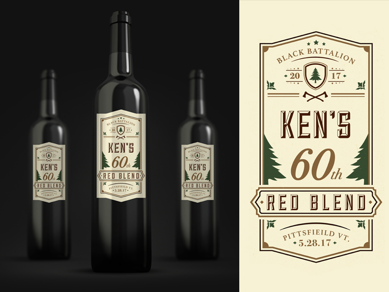 60th birthday wine by noah revoir on dribbble