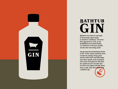 Bathtub Gin bathtub gin history knowledge typography