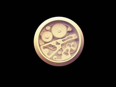 Watch (fixed) 3d clock gears motion graphics springs stop watch vector watch