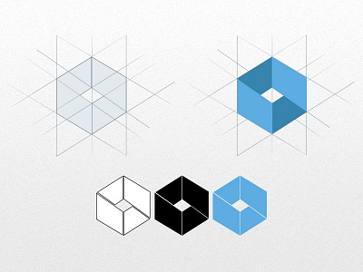 Packagr Icon cube icon logo packagr perspective polygon sketch vector