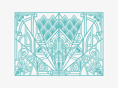 WIP - Wedding Invitation - Art Deco Boho