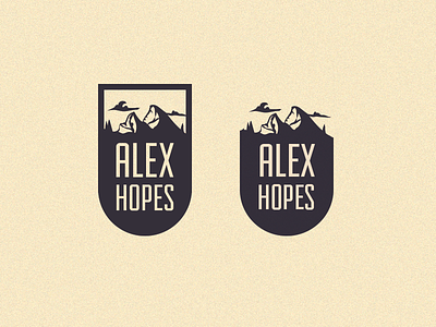 Alex Logo alex clouds hopes logo minimal mountain range
