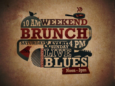 Brunch (early) graphic design illustrator