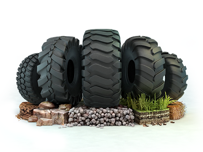 Industrial tires earthmover grass gravel ground lorry stone straw tire truck