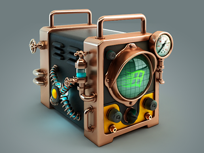 Steam punk oscilloscope