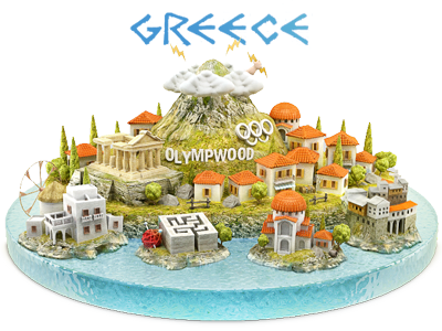 Greece greece illustration island sea zeus