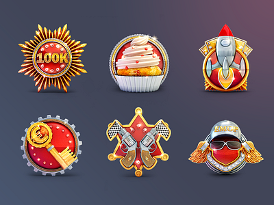 Game Badges Set