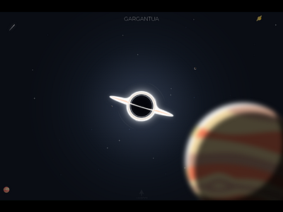 Gargantua art artwork blackhole design galaxy gargantua graphic design illustration interstellar planet science space art