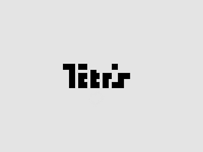 Tetris Logo Concept 3d blocks brand identity branding brick design games graphic design illustration logo logo 2d logo concept logo design logotype minimalist tetris typography wordmark