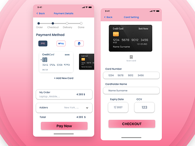 Credit Card Checkout UI #DailyUI #002 graphic design ui xd