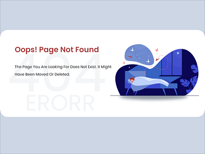 404 Page UI Design graphic design ui xd