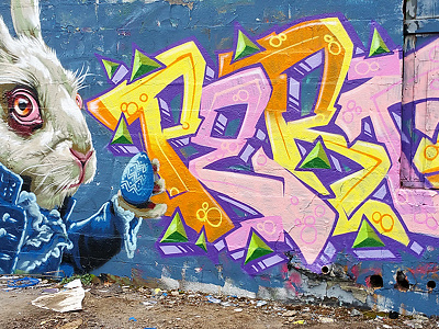Easter Graffiti art graffiti lettering painting street art