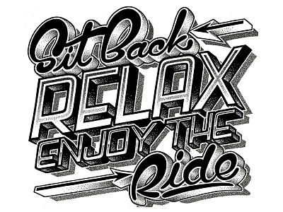 Sit Back design handmade lettering letters type typography