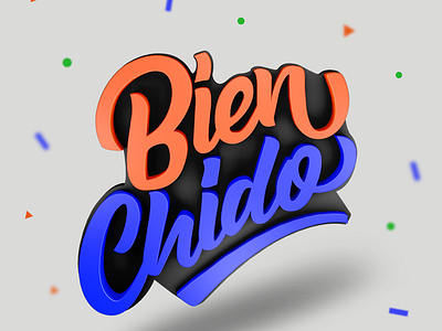 Bien chido adobe c4d cinema lettering type