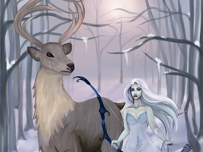 Fantasy Art-Winter Hunter