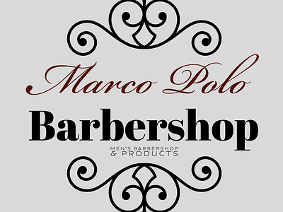 Marco Polo Barbershop Logo branding logo