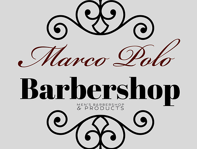 Marco Polo Barbershop Logo branding logo