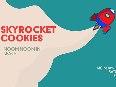 Skyrocket Cookies branding design graphic design illustration ui ux