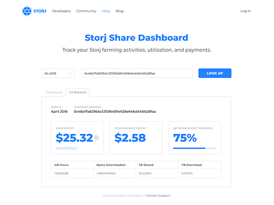 Storj Payout Web App V1