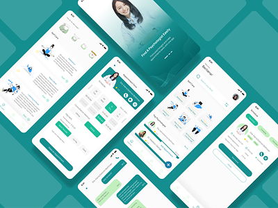 Mental Health Mobile App app appointments consultation design health mental mental health mobile mobile app psychological disorders psychologists treatment ui