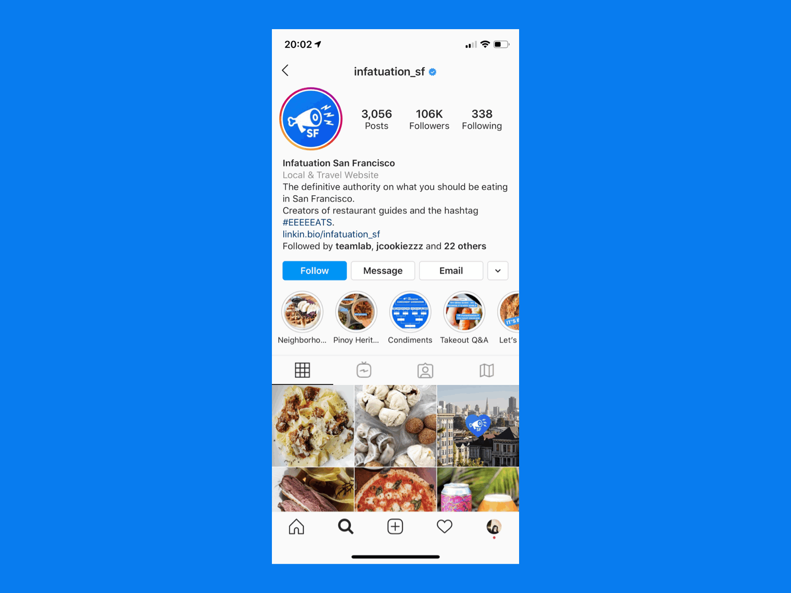 Discover new places on Instagram design instagram interaction design places in context restaurant discovery the infatuation ux design