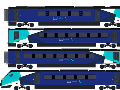 CrossCountry by Arriva Branding refresh - Livery arriva branding crosscountry graphic design livery train