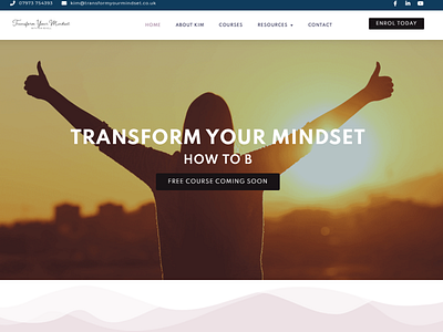 I was Created Transform Your Mindset Website For My Client