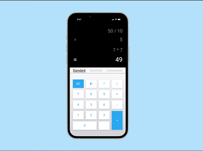 Calculator dailyui design minimal ui ux