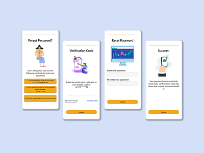 Forgot Password design illustration ui ux