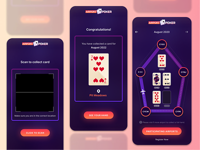 Airport Poker Mobile UI