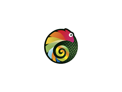 chameleon branding chameleon character colorful creativelogo designpac identity illustration logo logotype