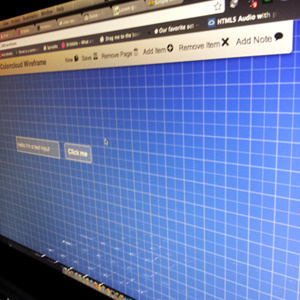 Wireframing App in the Works application blueprint stealthmode wireframe