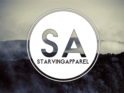 Just another version of StarvingApparel Logo logo starvingapparel stealthmode