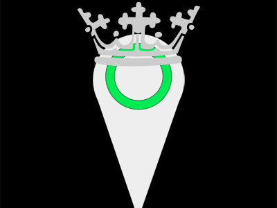 Map marker with crown