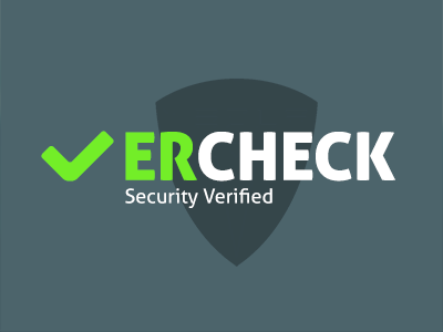 VerCheck Security Verified design logo pixel security